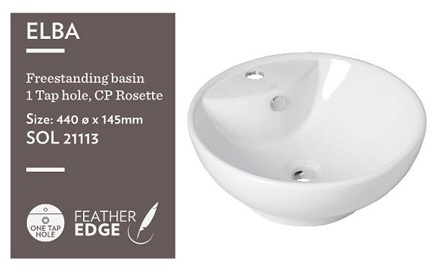 ELBA FREESTANDING BASIN